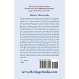 The Diaries of John Hunton: Made to Last, Written to Last, Sagas of the Western Frontier back cover