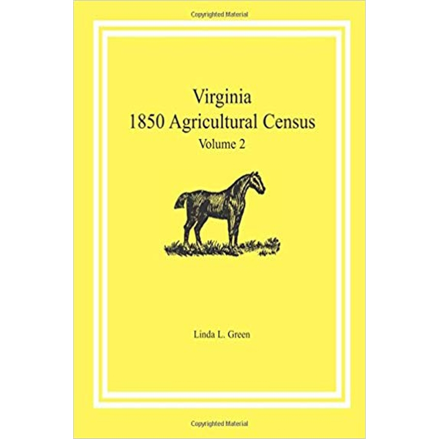 Virginia 1850 Agricultural Census, Volume 2