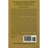 Ancestry of Noyes P. Greene: The Quest for the Connection Between Maternal Native American DNA and Genealogy back cover