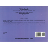 Wright Family Records, Appomattox County, Virginia Census Records, Deed Records, Land Tax Lists, Death Records, Probate Records