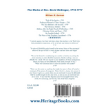 The Works of Rev. David McGregor (MacGregore), 1710-1777 back cover