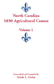 North Carolina 1850 Agricultural Census, Volume 1