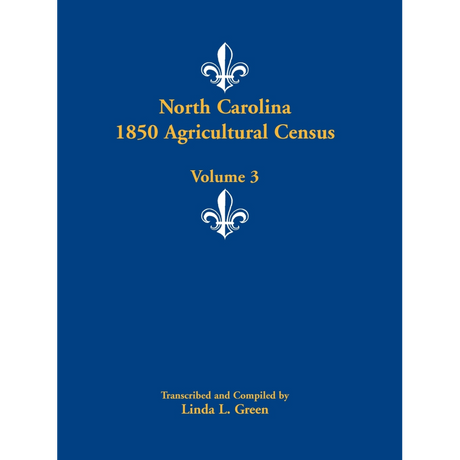 North Carolina 1850 Agricultural Census, Volume 3