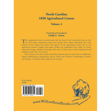 North Carolina 1850 Agricultural Census, Volume 4 back cover