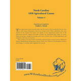 North Carolina 1850 Agricultural Census, Volume 4 back cover