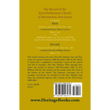 The Record, First Presbyterian Church of Morristown, New Jersey Volumes I-V back cover
