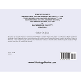 Wright Family Birth, Marriage, Census, Deed, Death, Cemetery and Probate Records, Rockbridge County, Virginia back cover