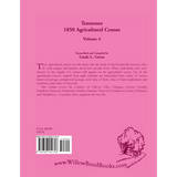Tennessee 1850 Agricultural Census, Volume 4 back cover