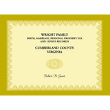 Wright Family Birth, Marriage, Personal Property Tax, and Census Records, Cumberland County, Virginia