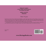 Wright Family Census, Deed, Land Tax, Death and Probate Records, Essex County, Virginia back cover