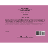 Wright Family Census, Deed, Land Tax, Death and Probate Records, Essex County, Virginia back cover
