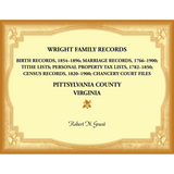 Wright Family Records, Pittsylvania County, Virginia