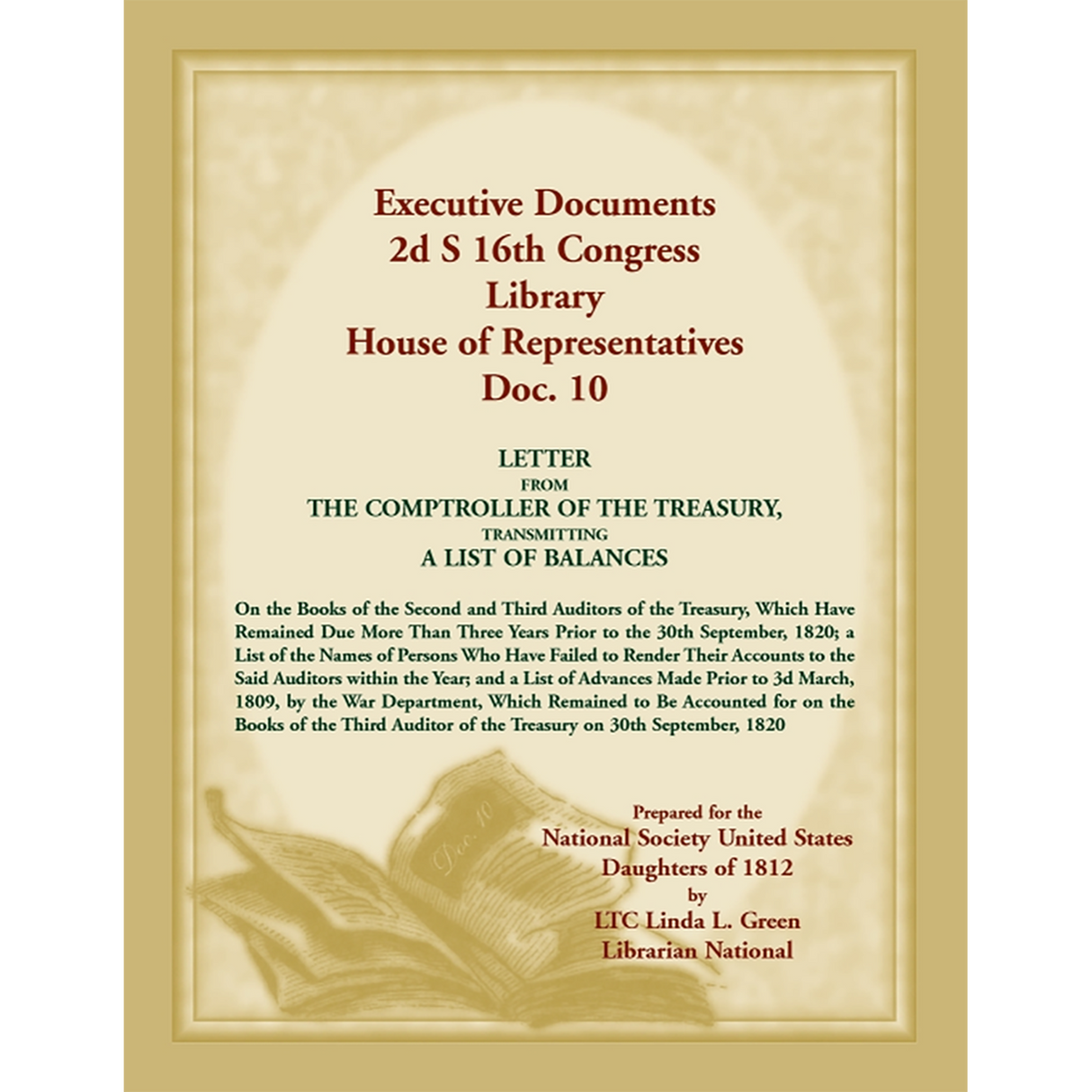 Executive Documents, 2d S 16th Congress Library House of Representatives, Doc. 10