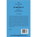 The Life and Times of Rev. Samuel Patton back cover
