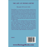 The Life of Patrick Henry back cover