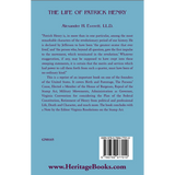 The Life of Patrick Henry back cover
