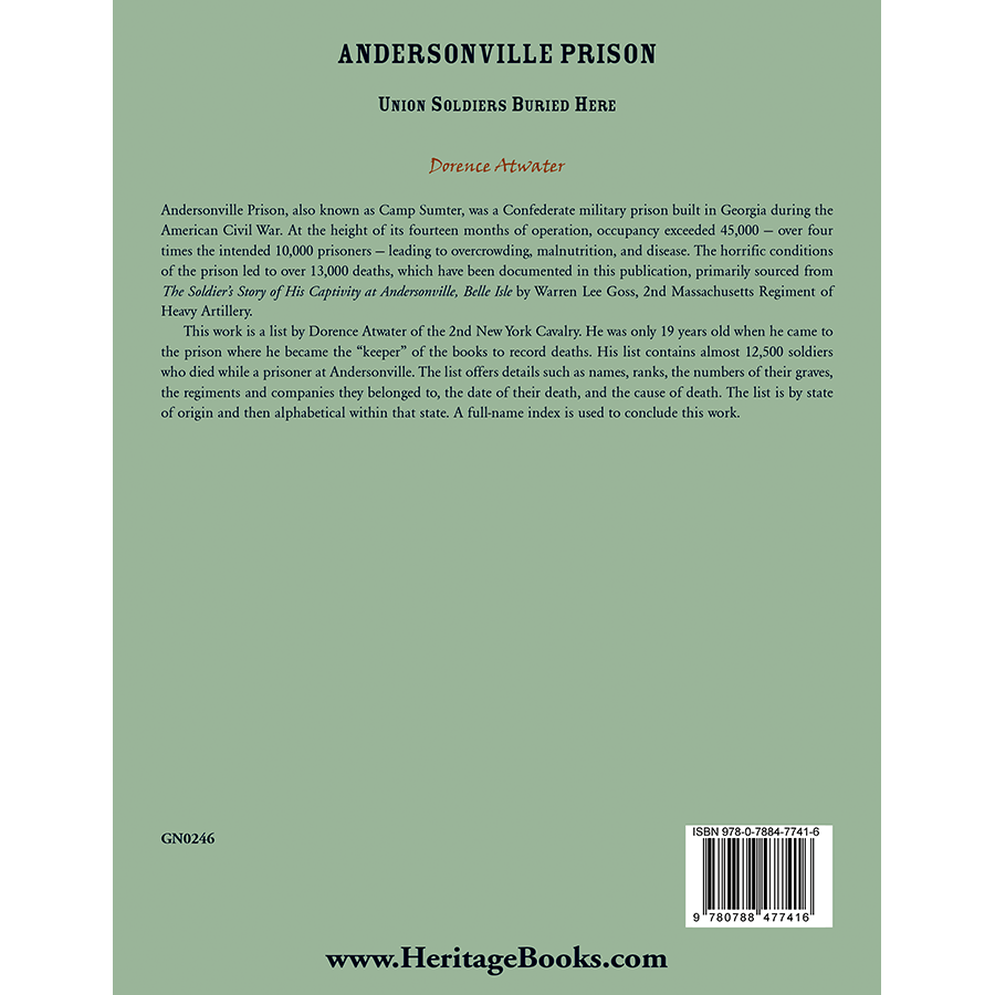 Andersonville Prison: Union Soldiers Buried Here