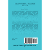 Delaware Bible Records, Volume 4 back cover