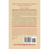 Polish Heads of Household in Maryland: An Index to the 1910 Census back cover