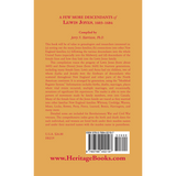 A Few More Descendants of Lewis Jones, 1603-1684 back cover
