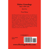 Halsey Genealogy Since 1395 A. D. back cover