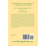 Vital Records of Lyme, Connecticut, to the End of the Year 1850 back cover