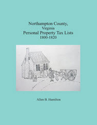 Northampton County, Virginia Personal Property Tax Lists 1800-1820