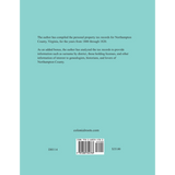 Northampton County, Virginia Personal Property Tax Lists, 1800-1820 back cover