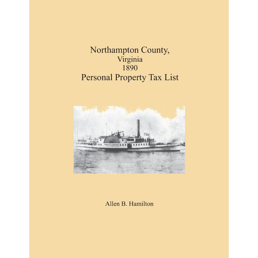 Northampton County, Virginia 1890 Personal Property Tax List