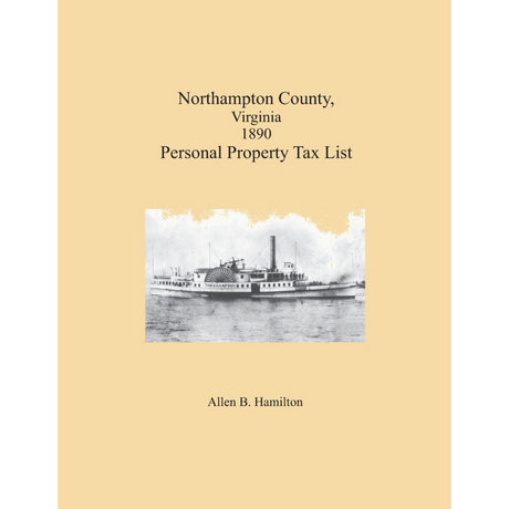 Northampton County, Virginia 1890 Personal Property Tax List