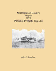 Northampton County, Virginia 1890 Personal Property Tax List