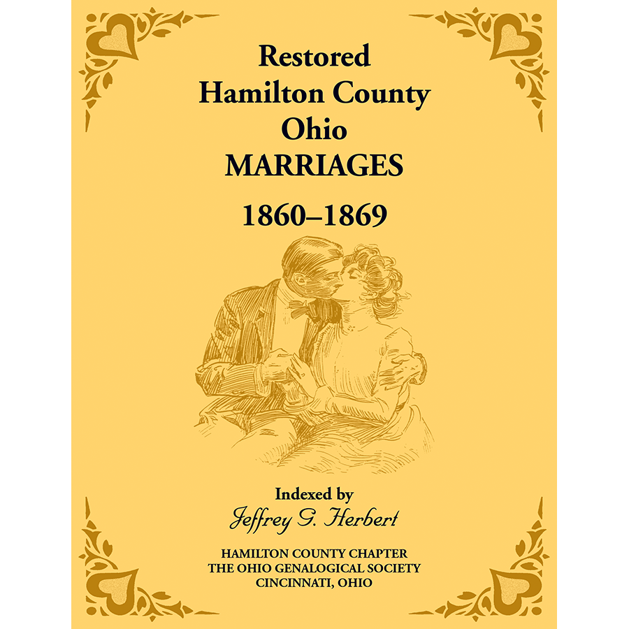 Restored Hamilton County, Ohio Marriages, 1860-1869