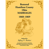 Restored Hamilton County, Ohio Marriages, 1860-1869