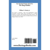 Our Maryland Heritage, Book 5: The King Families back cover