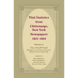 Vital Statistics from Chittenango, New York, Newspapers, 1831-1854