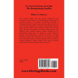 Our Maryland Heritage, Book 8: The Brandenburg Families back cover