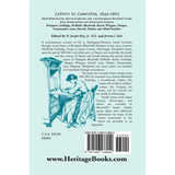 Letters to Lauretta, 1849-1863 [South Carolina] back cover