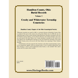 Hamilton County, Ohio Burial Records, Volume 5: Crosby and Whitewater Township Cemeteries back cover