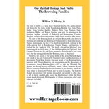 Our Maryland Heritage, Book 12: The Browning Families back cover