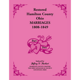 Restored Hamilton County, Ohio Marriages, 1808-1849, Volume II