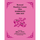 Restored Hamilton County, Ohio Marriages, 1808-1849, Volume II