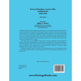 Restored Hamilton County, Ohio Marriages, 1850-1859, Part 1 back cover