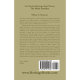 Our Maryland Heritage, Book 13: The Miles Family back cover