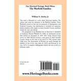 Our Maryland Heritage, Book 15: The Warfield Families back cover