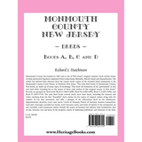 Monmouth County, New Jersey Deeds, Books A-B-C-D back cover