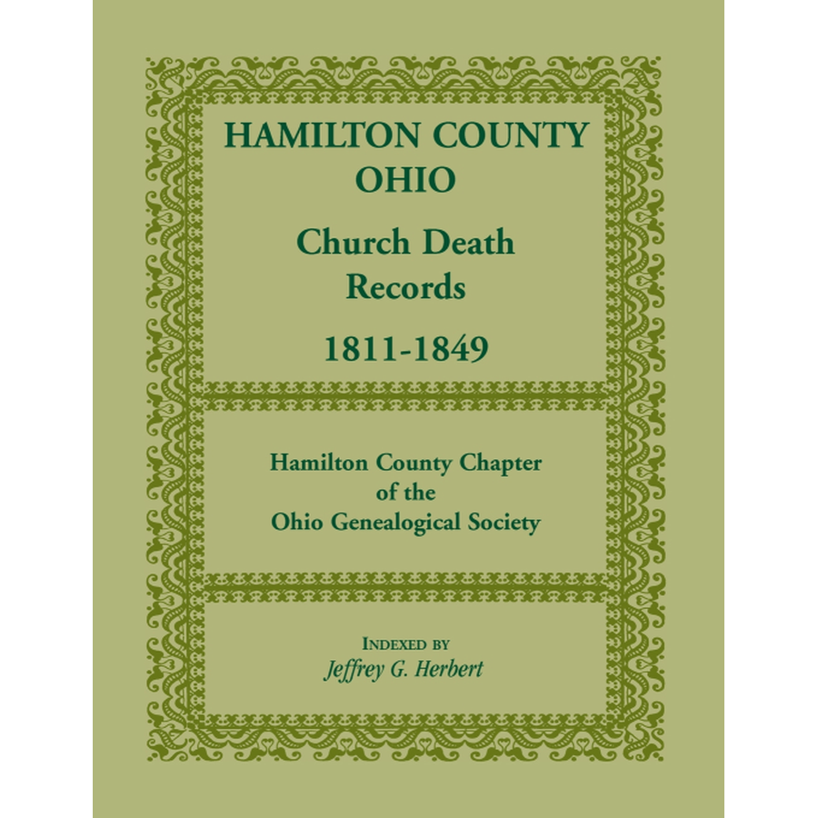 Hamilton County, Ohio Church Death Records, 1811-1849