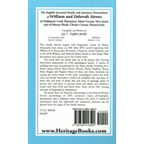 The English Ancestral Family and American Descendants of William and Deborah Hewes back cover
