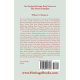 Our Maryland Heritage, Book 22: The Davis Families back cover