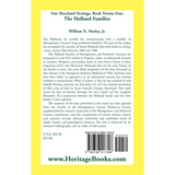 Our Maryland Heritage, Book 24: The Holland Families back cover
