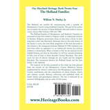 Our Maryland Heritage, Book 24: The Holland Families back cover